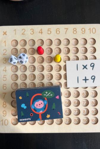 WOODEN MONTESSORI MULTIPLICATION BOARD GAME photo review
